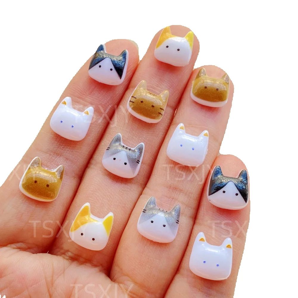 Nail Art Xmas - 50 шт. милых миниатюрных фигурок животных-котят
