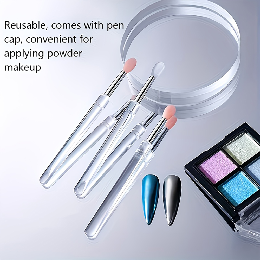 Nail Art Chrome - Многоразовый силиконовый аппликатор для маникюра с