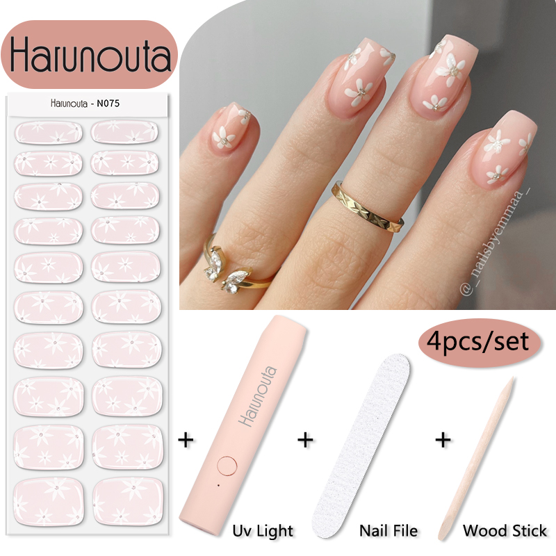 Striping Tape Nail - Harunouta, 1 комплект, полузатвержденные гелевые полоски