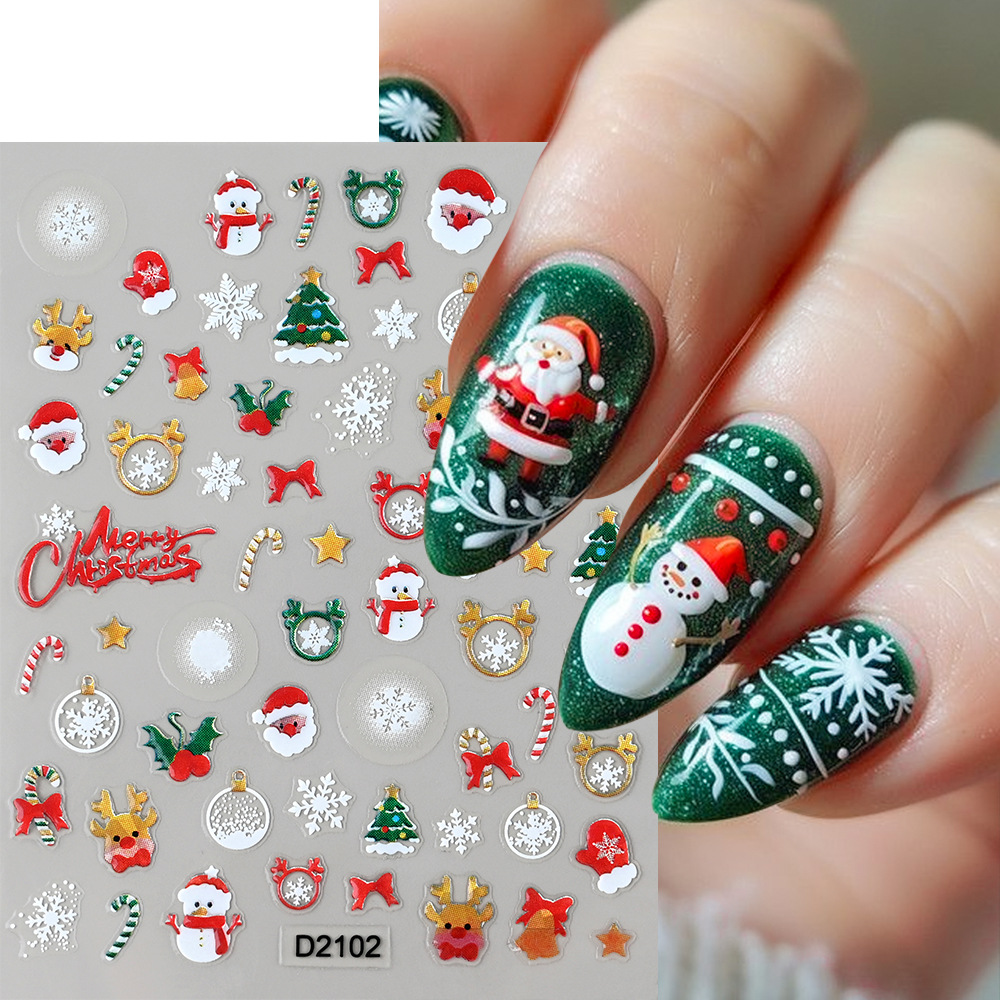 1 шт. 5D рождественские наклей – обзор и цена Nail Art Xmas