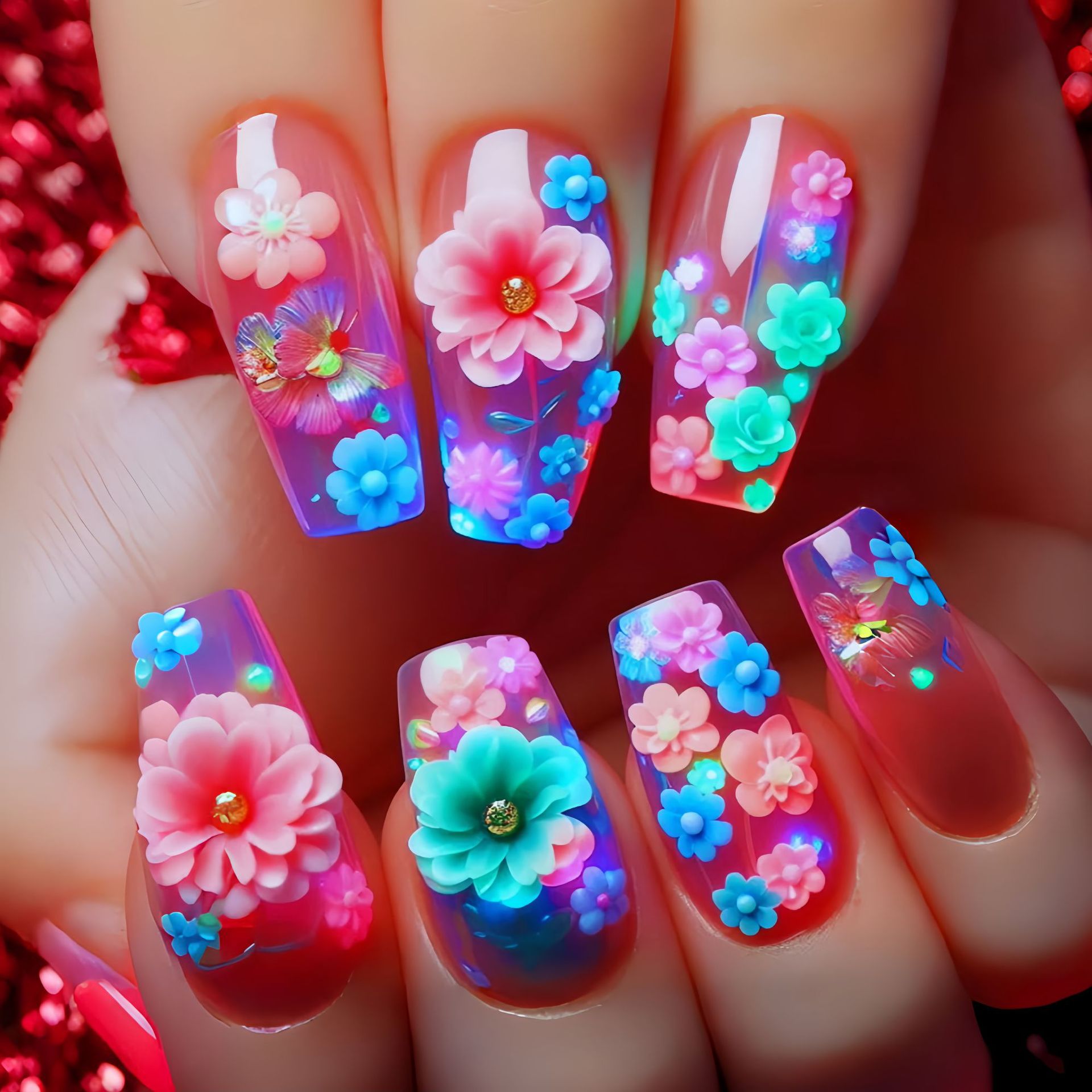 Короткие накладные ногти средн – обзор и цена Nail Art Wedding