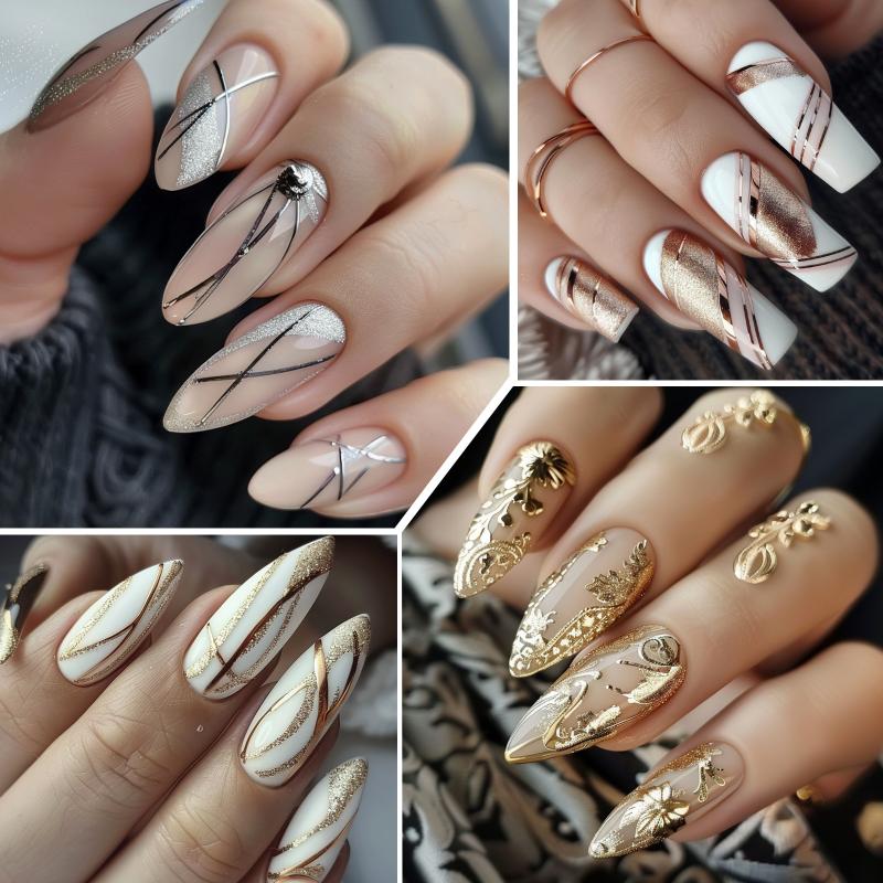 Золотисто-серебристый металлич – обзор и цена Nail Art Chrome