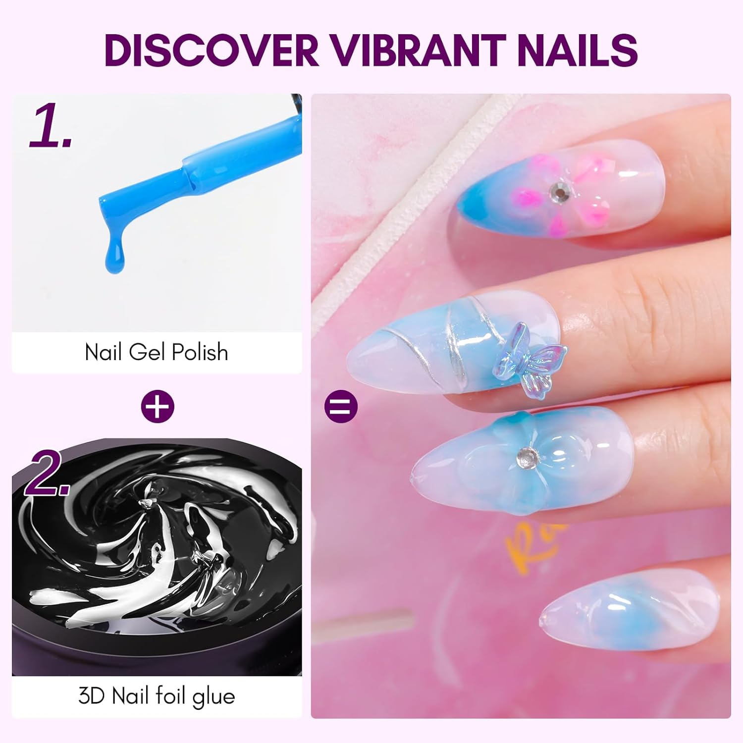 Гель для ногтей Makartt 3D, 8  – обзор и цена Nail Art Chrome