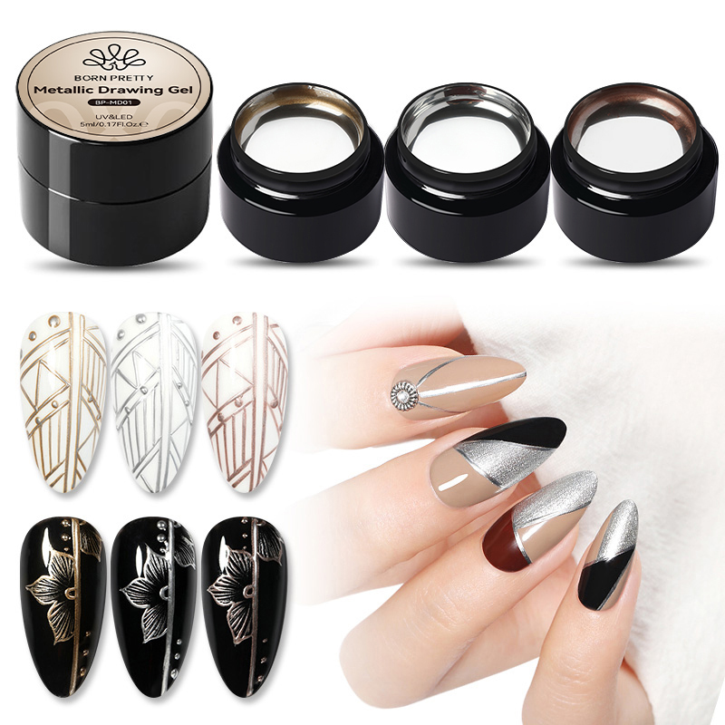 BORN PRETTY 5 мл супер серебри – обзор и цена Nail Art Chrome