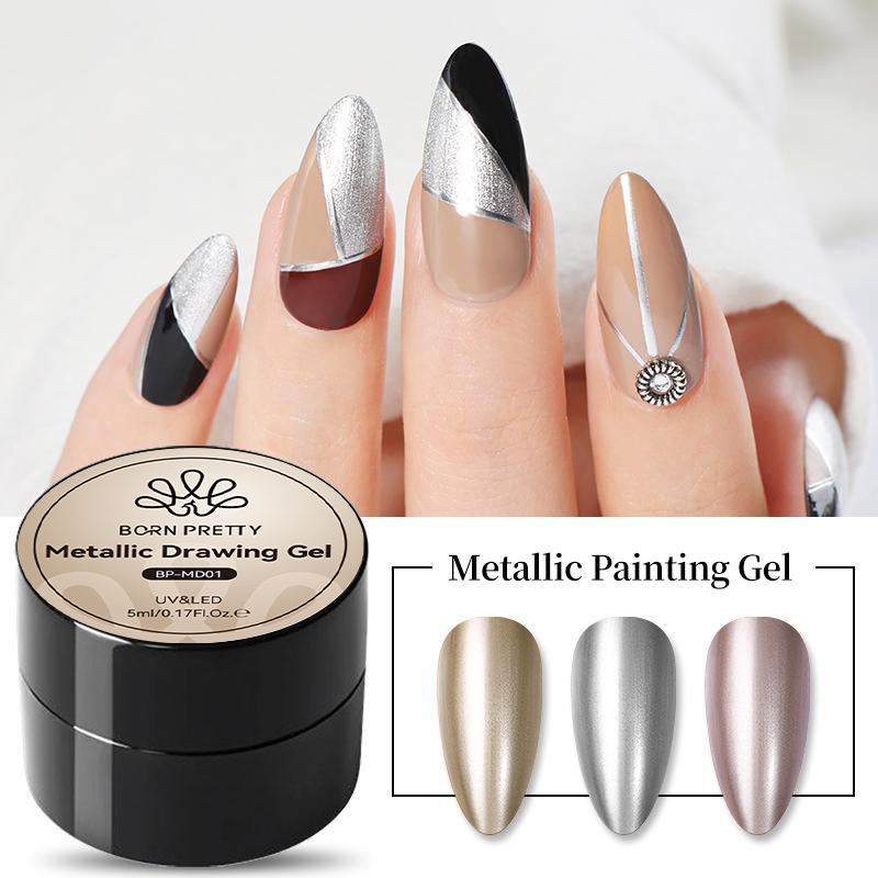 BORN PRETTY 5 мл супер серебри – обзор и цена Nail Art Chrome