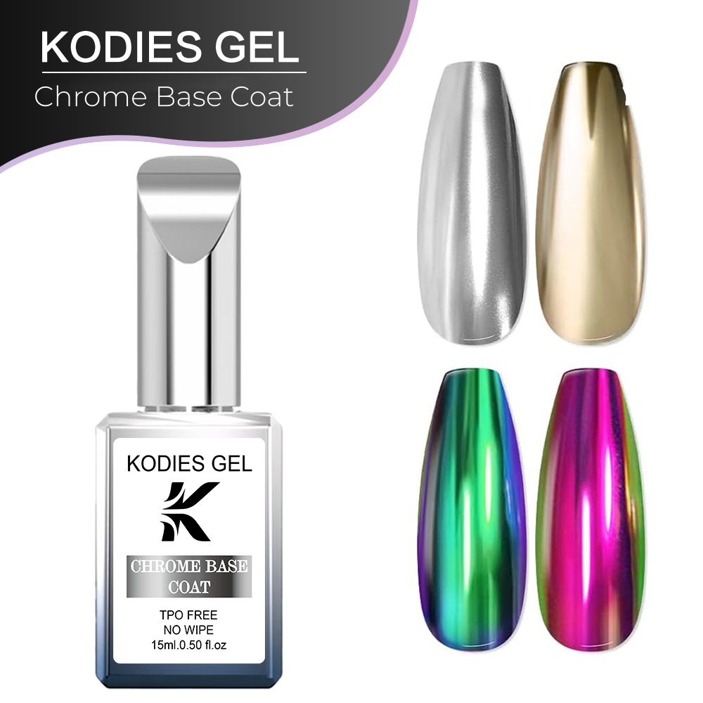 KODIES GEL Прозрачное хромиров – обзор и цена Nail Art Chrome