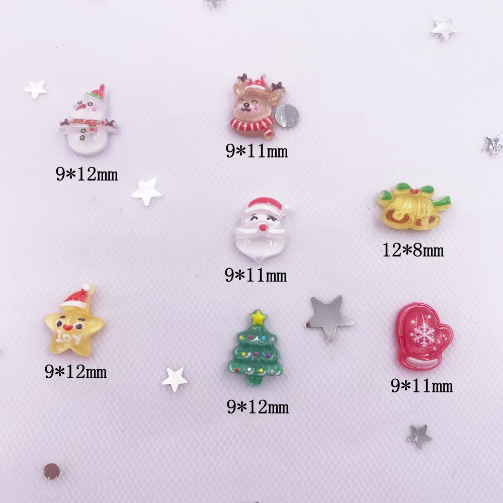 50 шт., пластиковые разноцветн – обзор и цена Nail Art Xmas