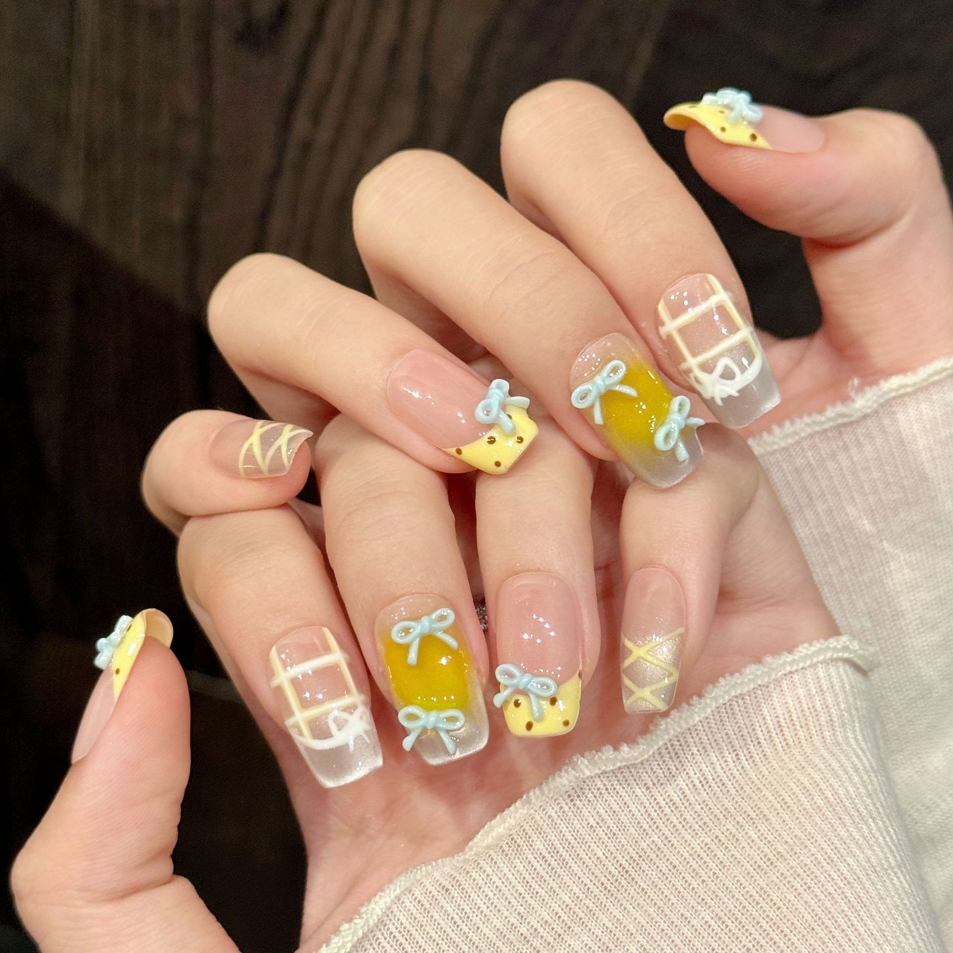 10 шт., милые кавайные накладн – обзор и цена Nail Art Y2K