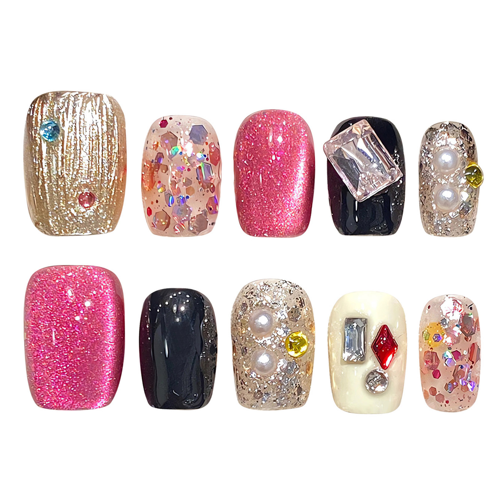Накладные ногти ручной работы  – обзор и цена Nail Art Cat Eye