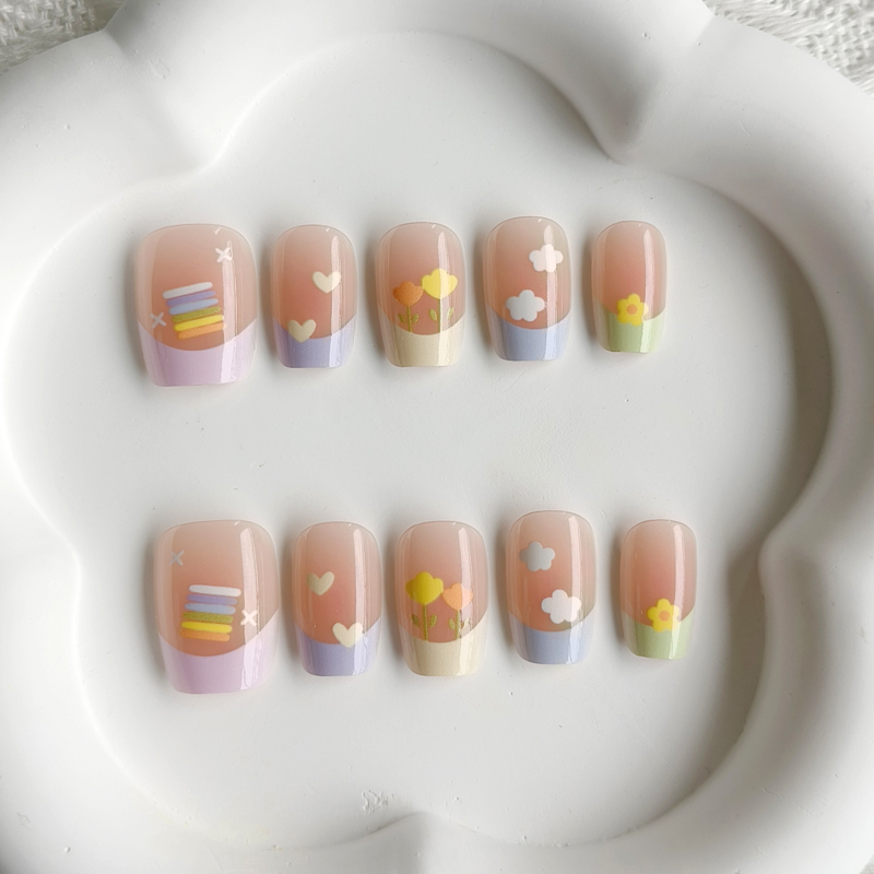 10 шт. Женские накладные ногти – обзор и цена Nail Art Y2K