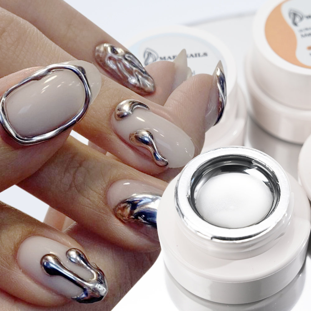 5 мл серебристо-золотой металл – обзор и цена Nail Art Chrome