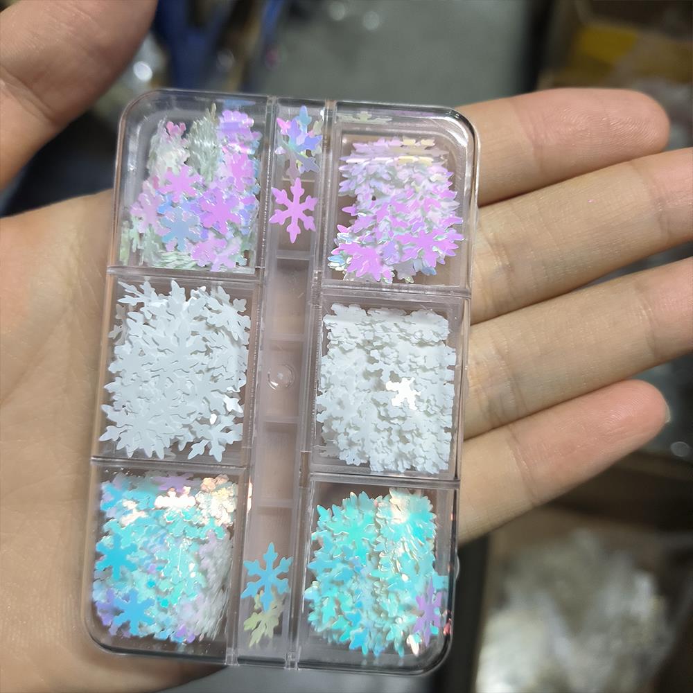 6/12 сеток 3D Аврора рождестве – обзор и цена Nail Art Xmas