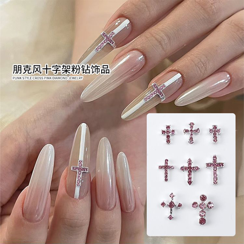 10 шт., блестящие розовые брил – обзор и цена Nail Art Lotso