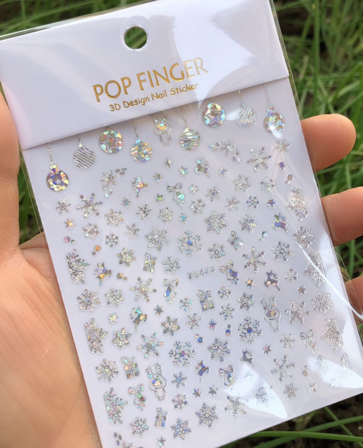 Голографические Серебряные Сне – обзор и цена Nail Art Xmas