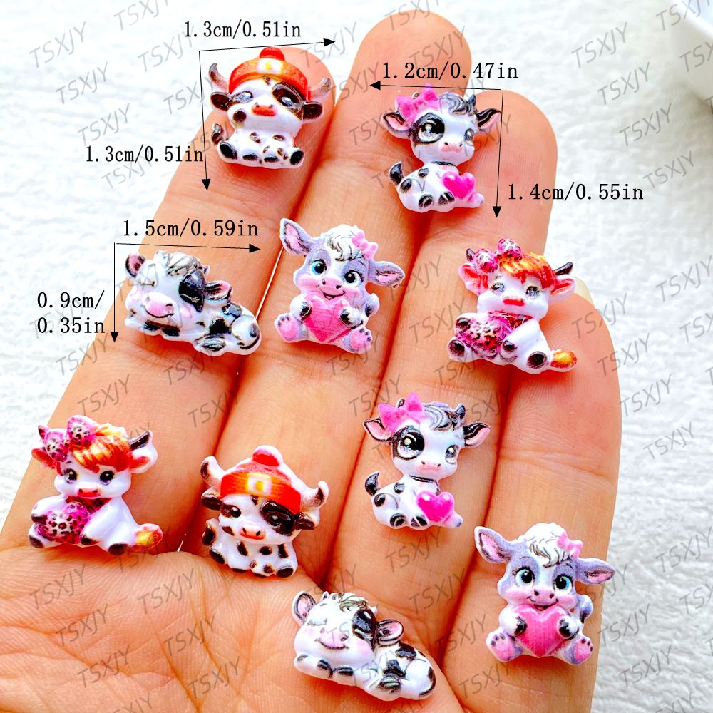 50 шт. милых миниатюрных мульт – обзор и цена Nail Art Xmas