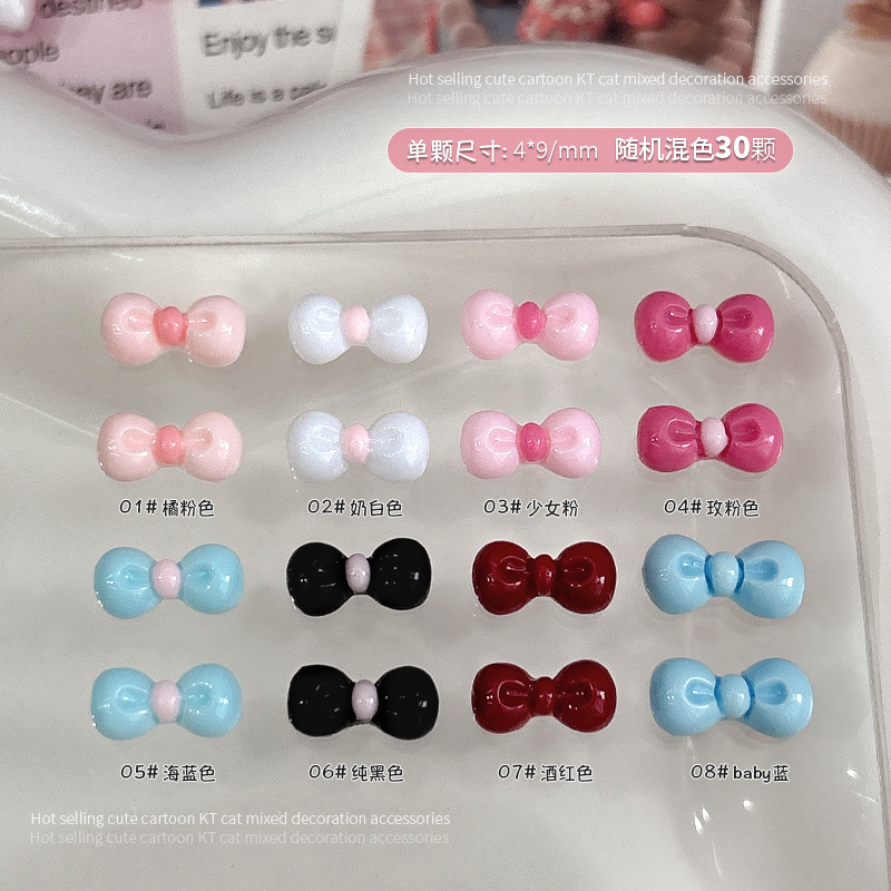 30 шт., 3D-подвески с бантиком – обзор и цена Nail Art Lotso