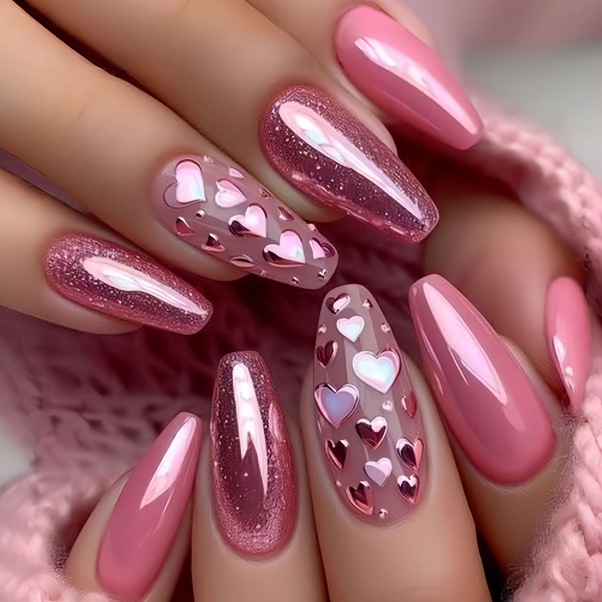 Накладные ногти средней длины  – обзор и цена Nail Art Wedding